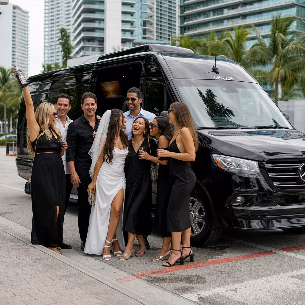 Bachelor and bachelorette party bus