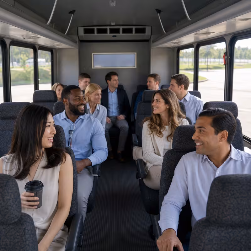 Black Mercedes Sprinter van staged for a Miami Corporate Transportation group