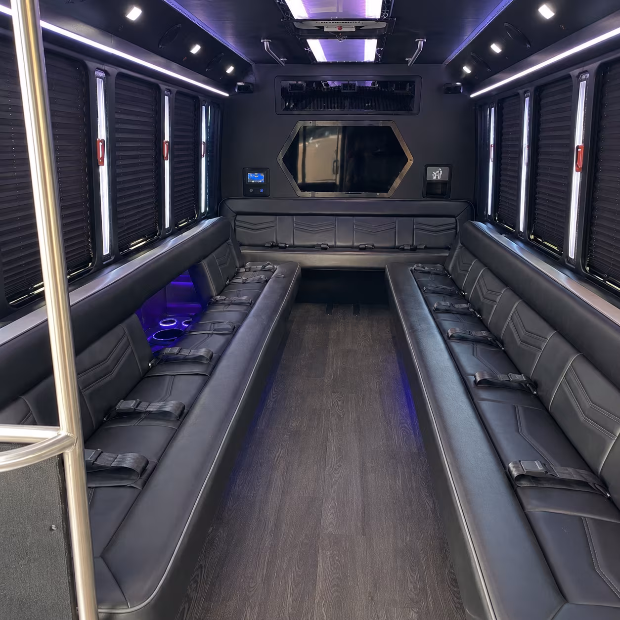 Miami Private Event Transportation party bus exterior