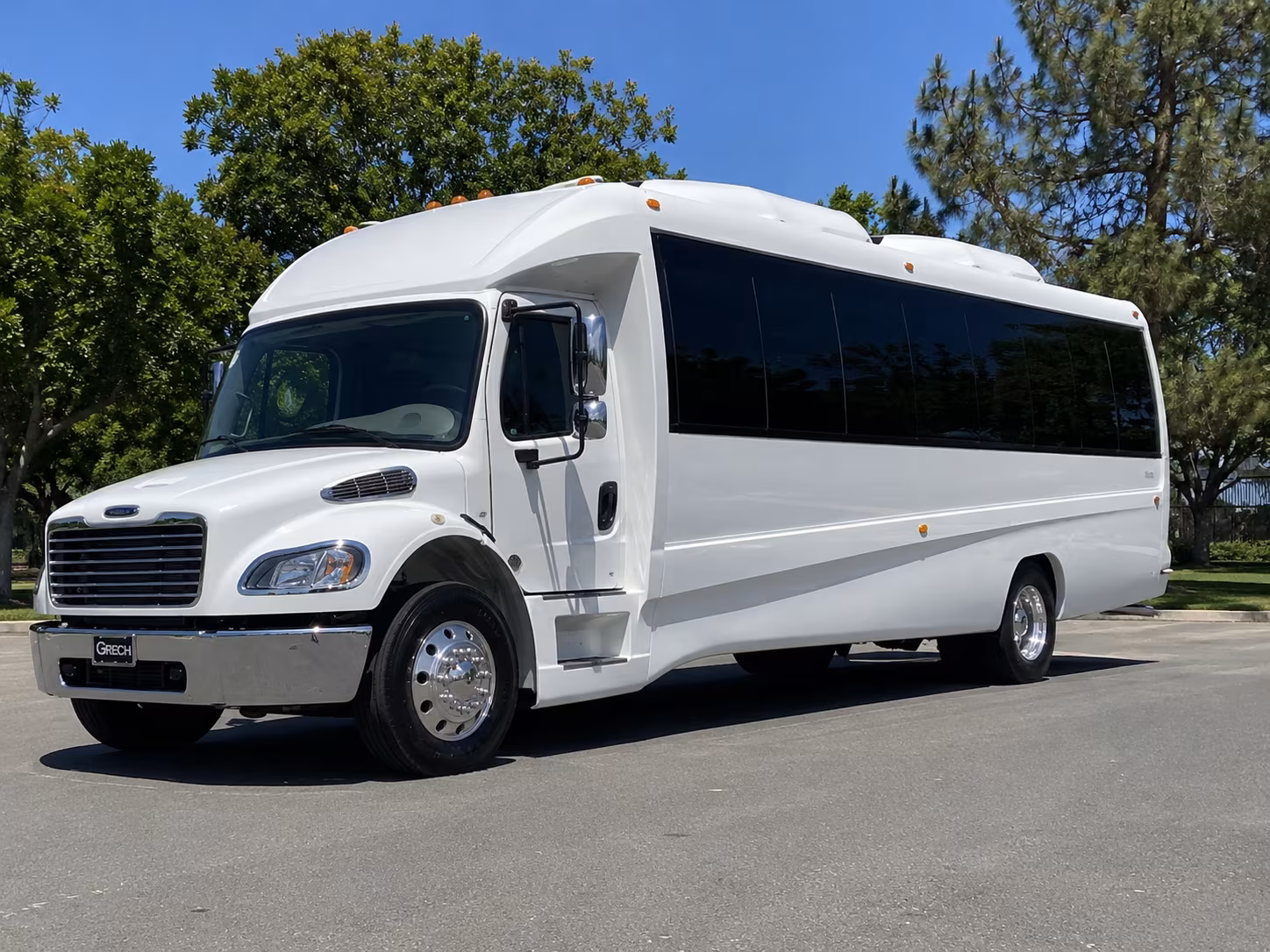 Miami Private Event Transportation party bus exterior