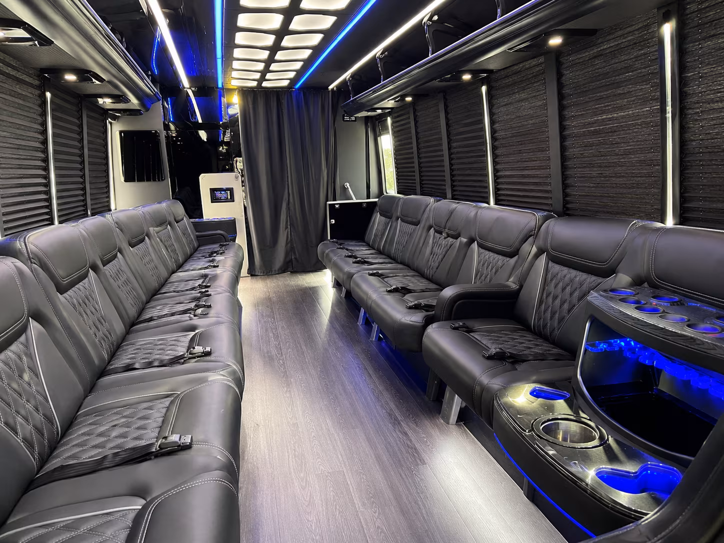 Miami Prom & Homecoming Transportation party bus exterior