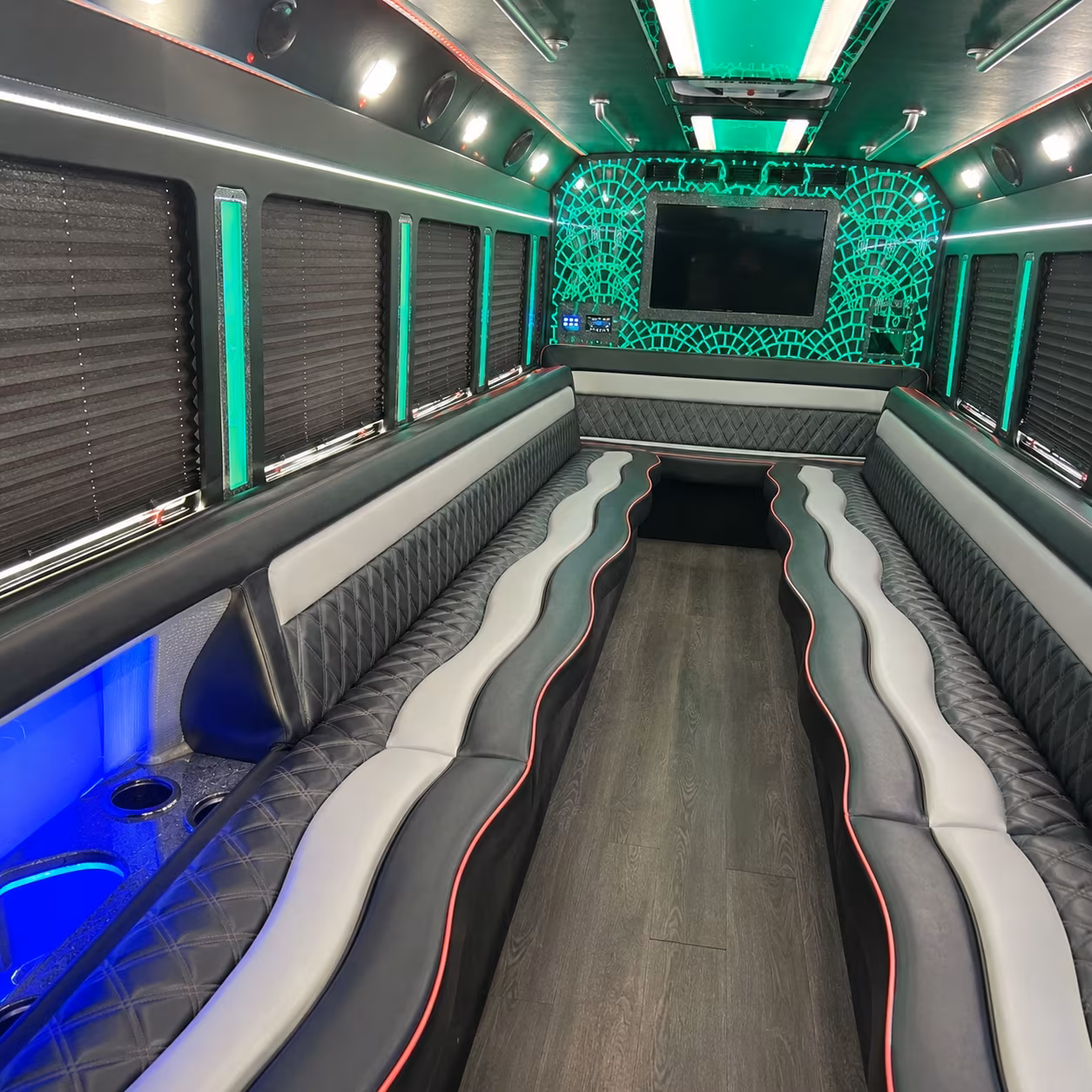 Miami Sporting Event Transportation party bus exterior