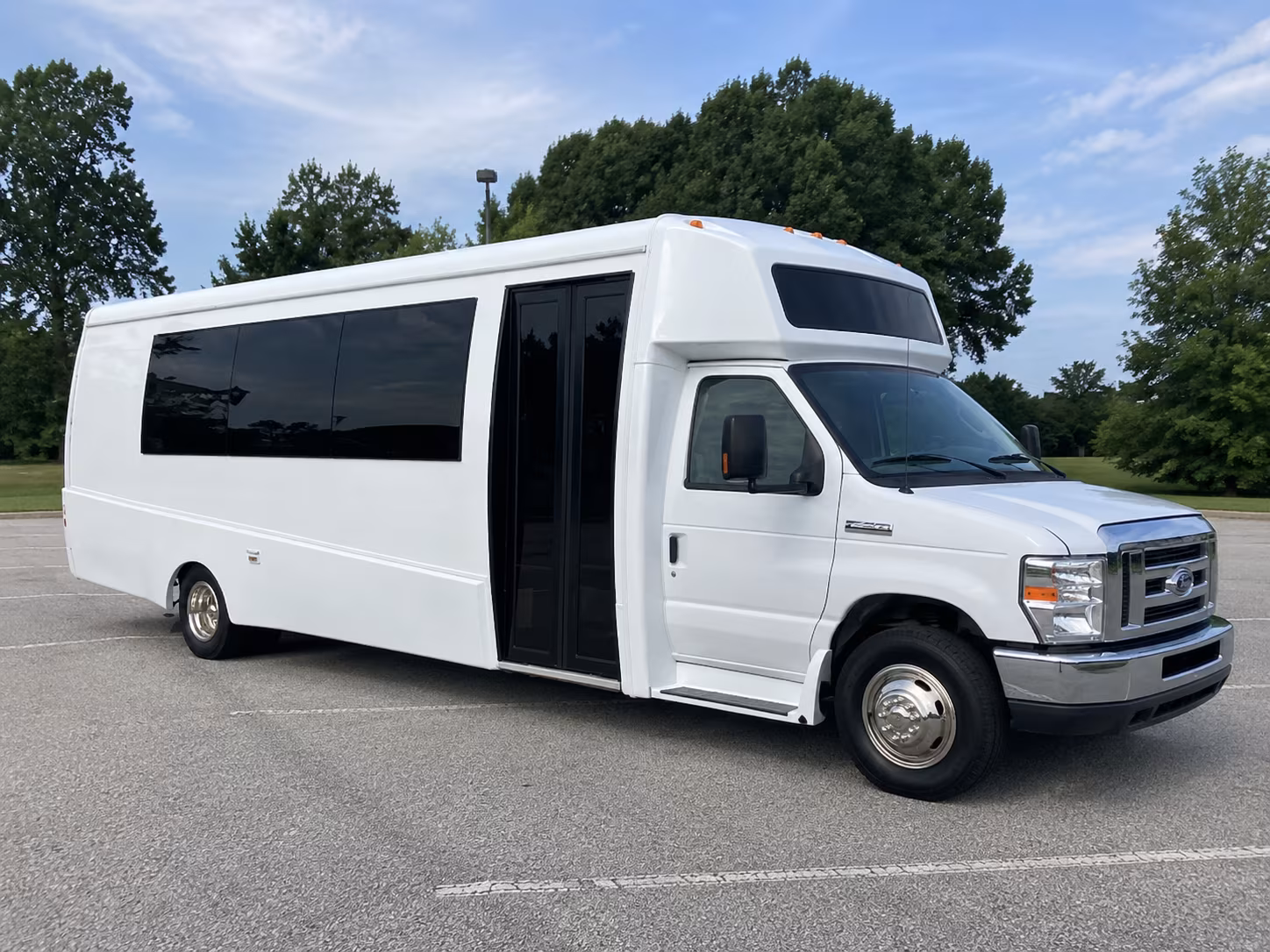 Miami Sporting Event Transportation party bus exterior