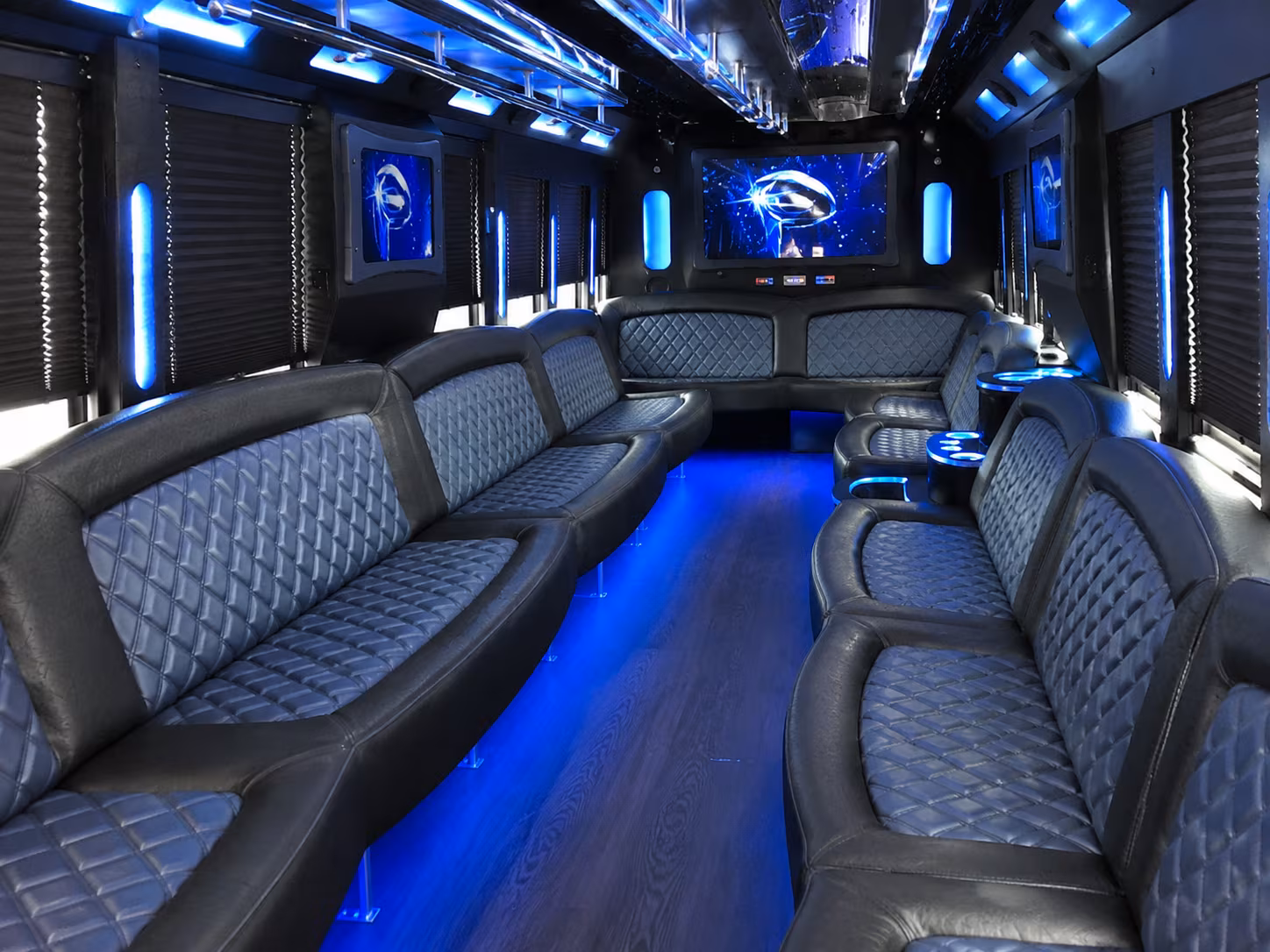 Miami Wedding Transportation party bus exterior