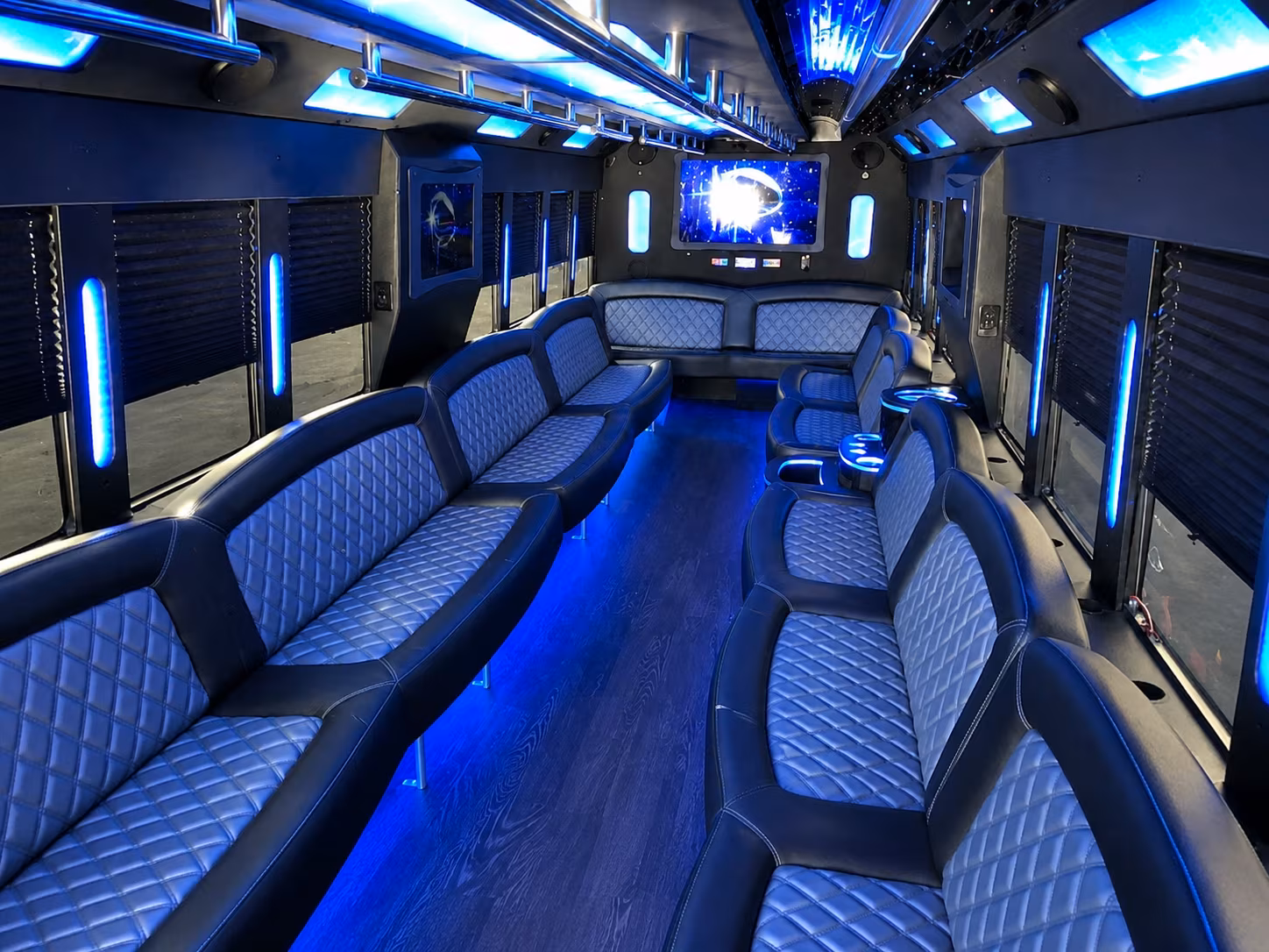 Miami Wedding Transportation onboard seating