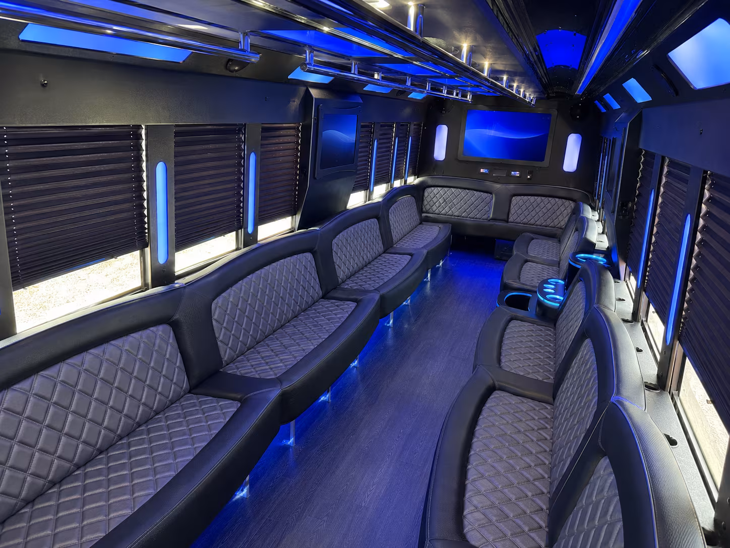 Miami Winery Tour & Pub Crawl Transportation party bus interior
