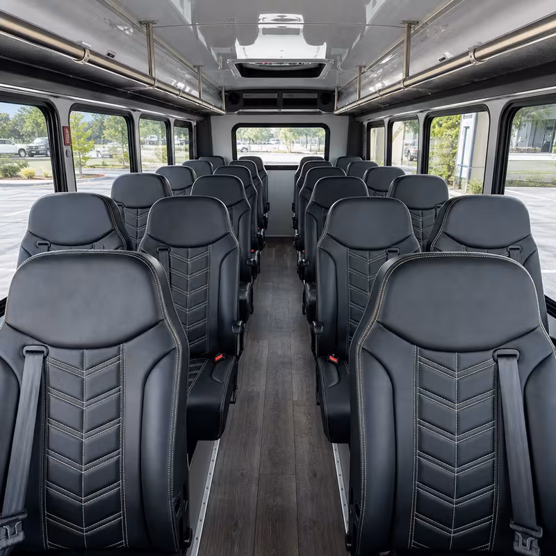 15-35 Passenger Minibus Interior