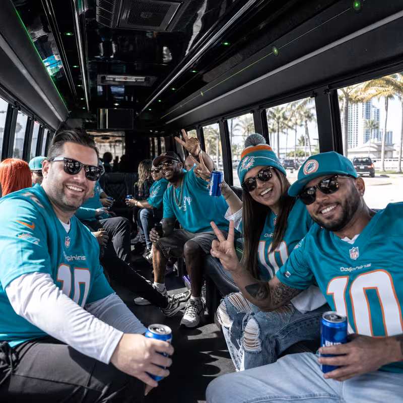 Miami Sporting Event Transportation fleet vehicle